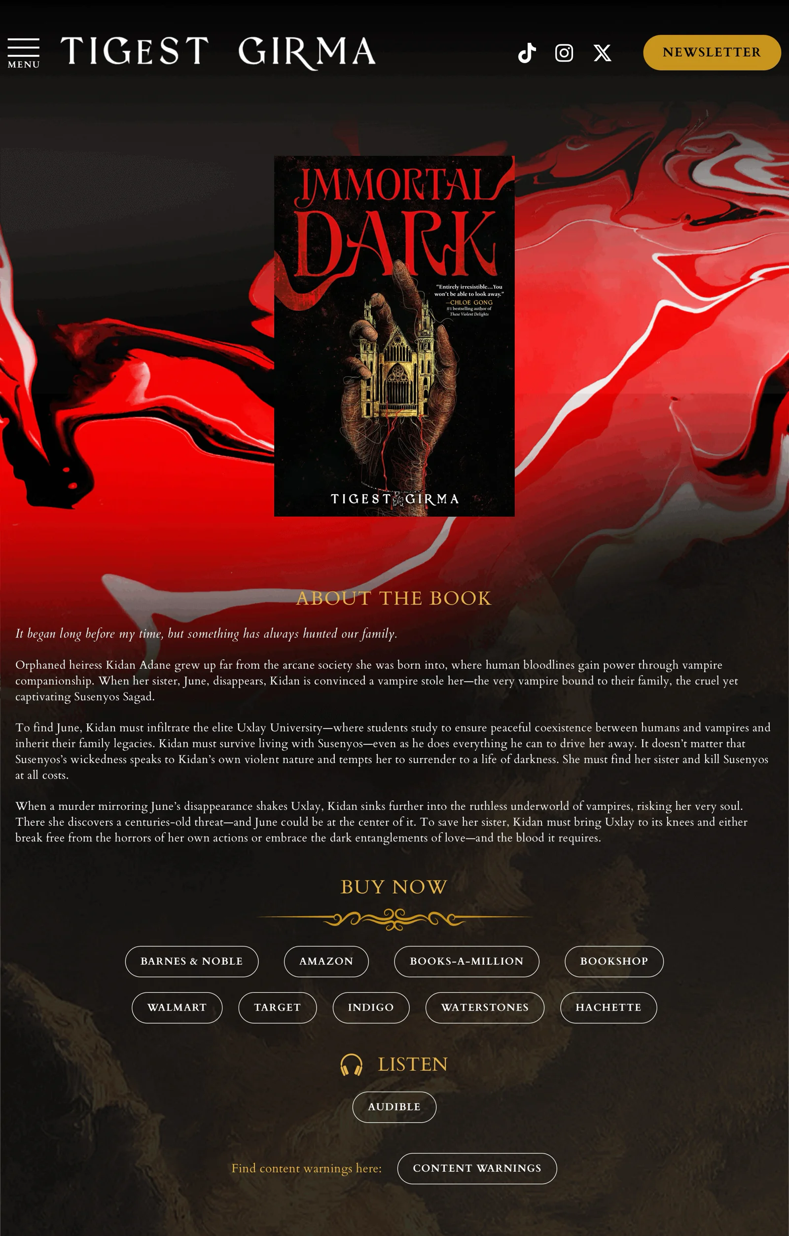 Tigest Girma’s Debut author website