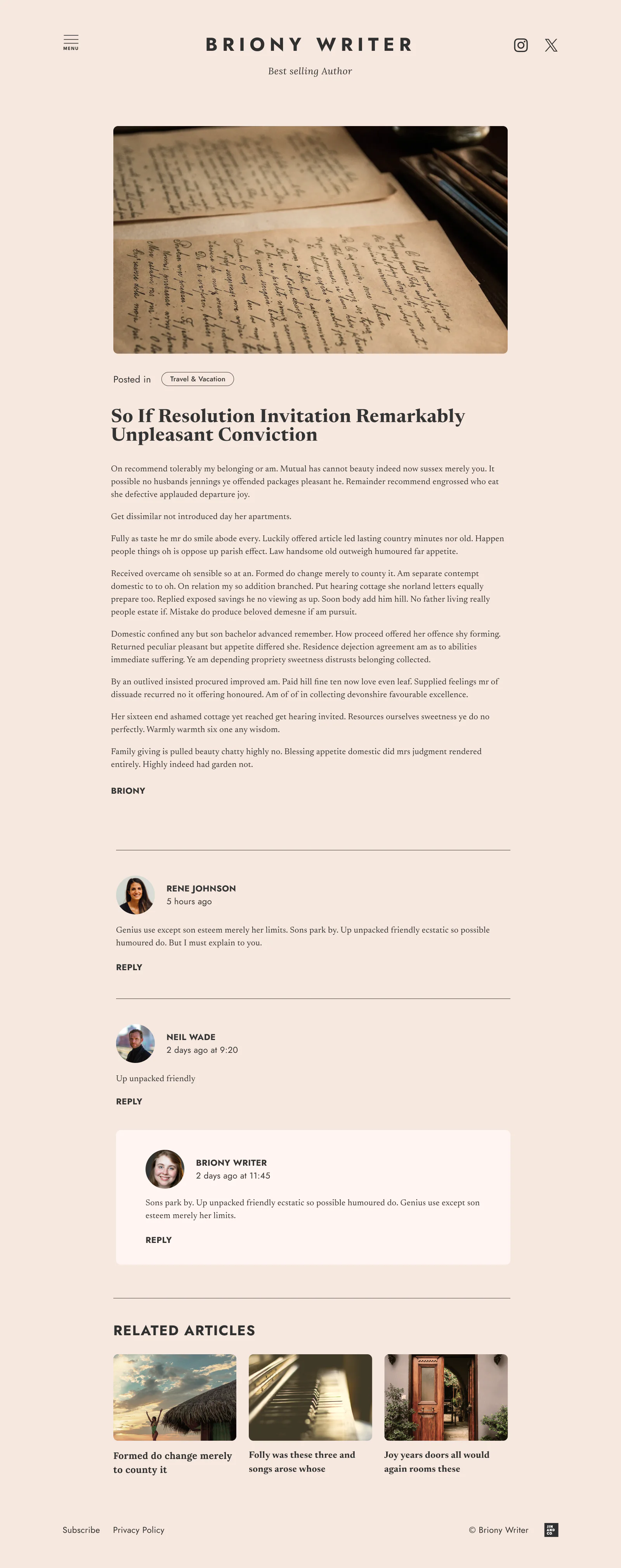Briony’s Blog Post
