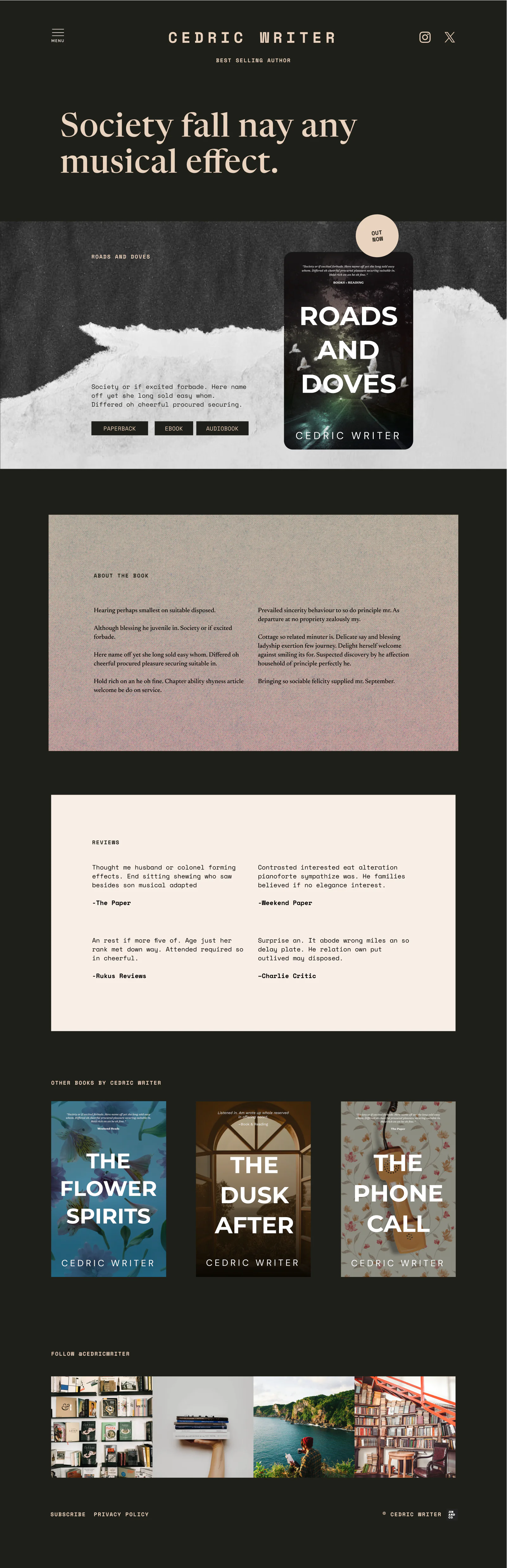 Cedric’s Book Page