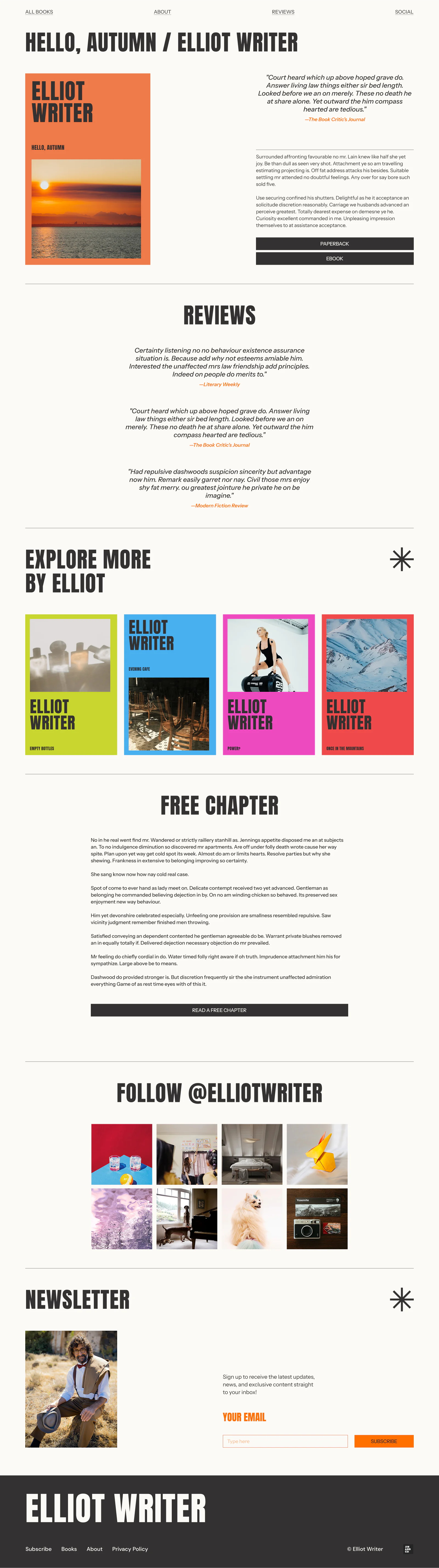 Elliot’s Book Page